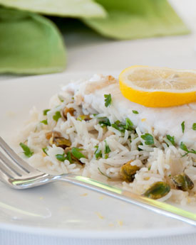 Pan Fried Fish With Pilaf Pan Fried Fish With Pilaf