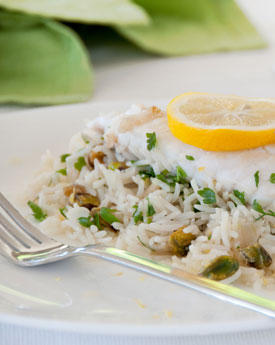 Pan Fried Fish With Pilaf