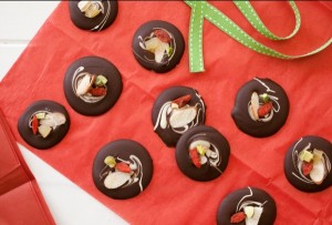 Foodlovers website, Helen Jackson. Recipes. Fruit and nut chocolates. Photos by Carolyn Robertson