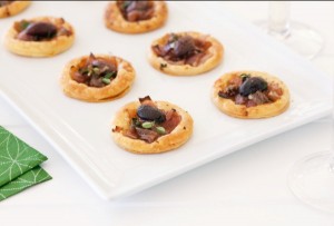 Foodlovers website, Helen Jackson. Recipes. caramelised onion pastry puffs. Photos by Carolyn Robertson