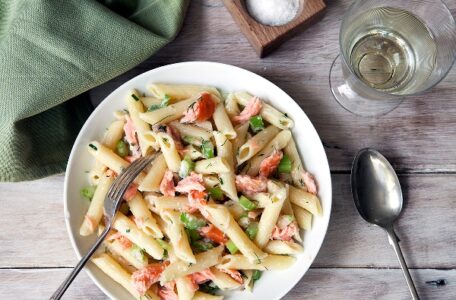 Hot Smoked Salmon Pasta Salad | Recipes For Food Lovers Including
