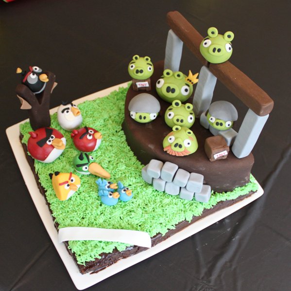 Angry Birds cake - Megan
