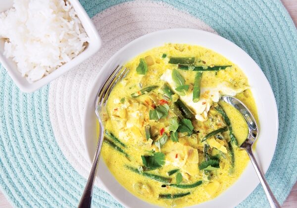 Fish Baked in Curry Custard (Amok)